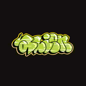 graffiti vector tagging letter word text street art mural hand draw