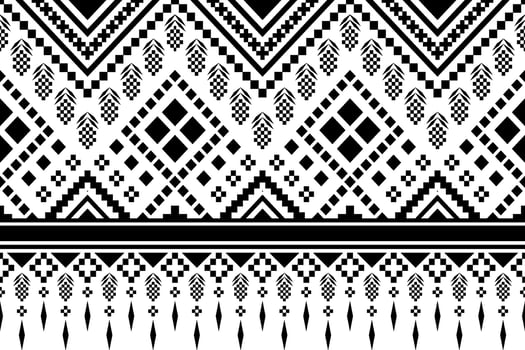 Cross stitch colorful geometric traditional ethnic pattern Ikat seamless pattern abstract design for fabric print cloth dress carpet curtains and sarong Aztec African Indian Indonesian vector