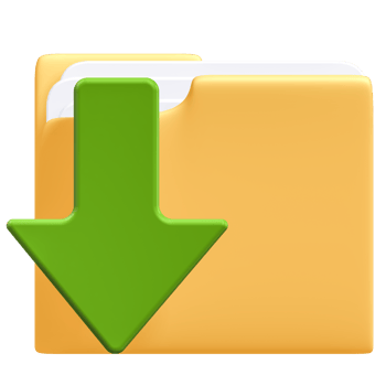 Download Folder Icon, 3d rendering png