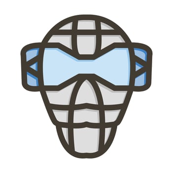 Mask Vector Thick Line Filled Colors Icon For Personal And Commercial Use.