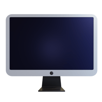 3D Monitor Illustration png