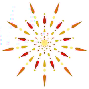 The sun symbol icon hot weather summer vector