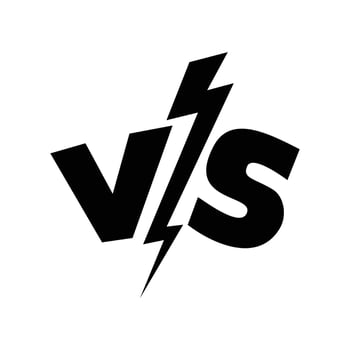 versus calligraphy design. battle competition sign and symbol. vector