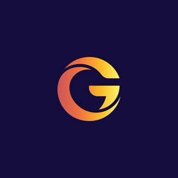 G letter mark logo icon vector