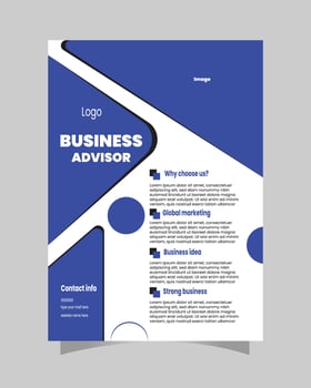 Creative flyer design vector