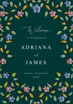 Wedding Welcome Sign vector
