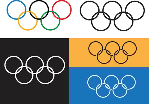 Paris 2024 Olympic Games Official symbol Logo abstract design vector illustration