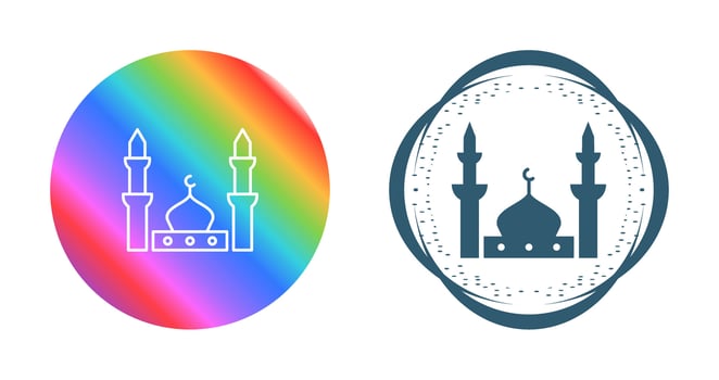 Prophet's Mosque Vector Icon