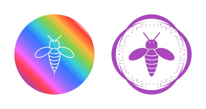 Honey Bee Vector Icon