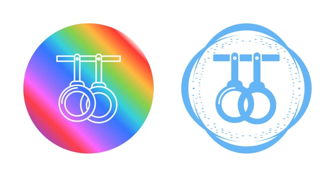 Gym Rings Vector Icon