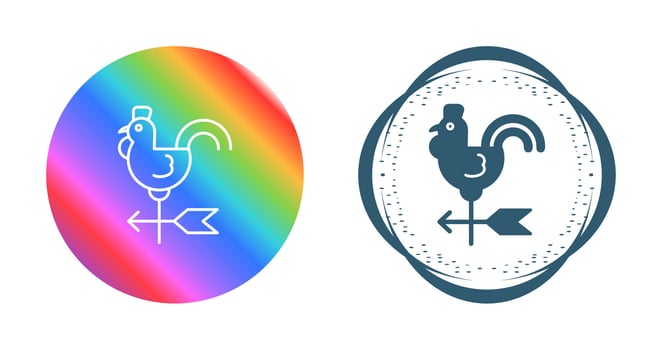 Wind Vane Vector Icon