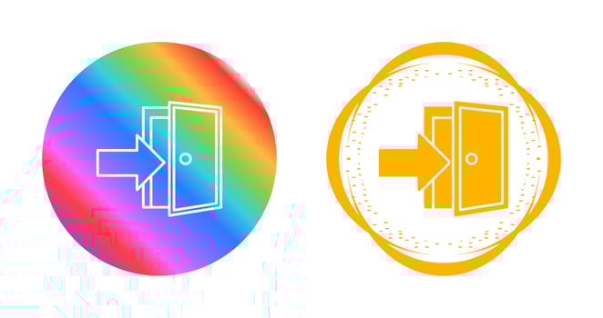 Exit Door Vector Icon
