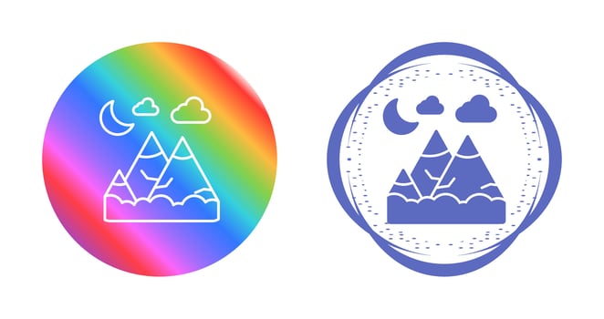 Mountains Vector Icon