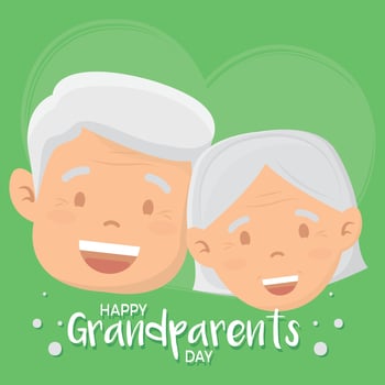 Isolated grandparents characters vector illustation
