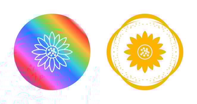 Sunflower Vector Icon