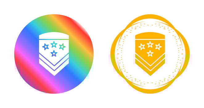 Military Badge Vector Icon