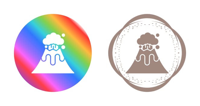Volcano Vector Icon
