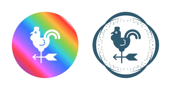 Wind Vane Vector Icon