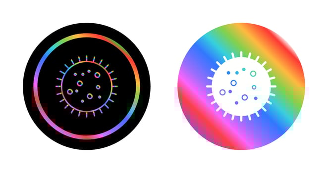 Bacteria in Slide Vector Icon