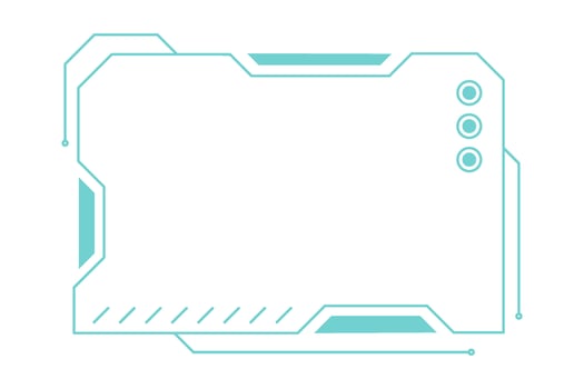 Blue Futuristic Frame vector