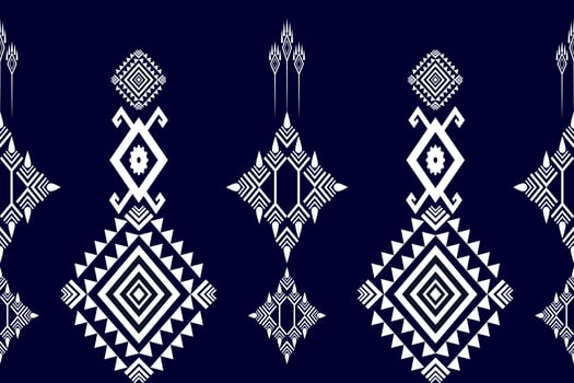 Ethnic geometric pattern, seamless design for background or wallpaper. vector