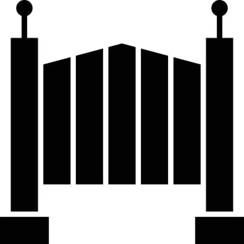 gate icon for download vector