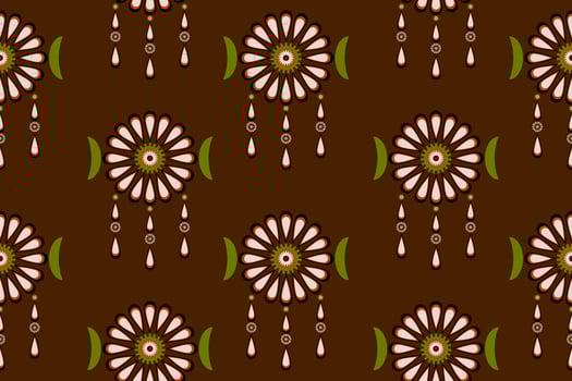 Seamless geometric pattern for background, rug, wallpaper, clothing, wrap, batik, fabric, vector illustration.