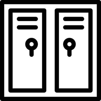 locker icon for download vector