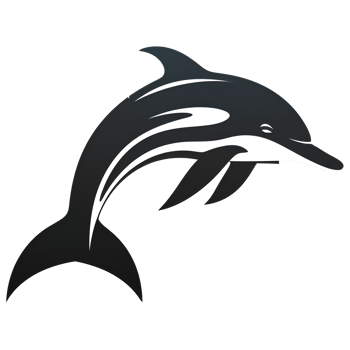 cartoon  dolphin ai generative png