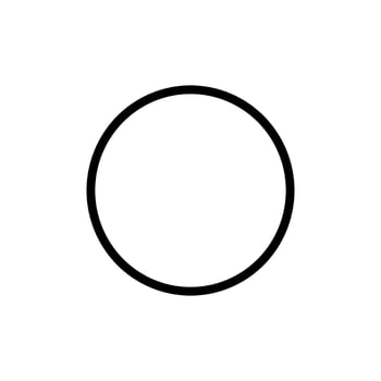 circle icon on a white background vector
