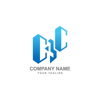 C4 Logo Design Template Vector Graphic Branding Element Building, Real estate.