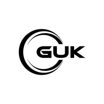 GUK Logo Design, Inspiration for a Unique Identity. Modern Elegance and Creative Design. Watermark Your Success with the Striking this Logo. vector