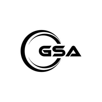 GSA Logo Design, Inspiration for a Unique Identity. Modern Elegance and Creative Design. Watermark Your Success with the Striking this Logo. vector