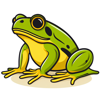 cartoon frog ai generative png