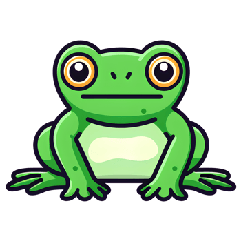cartoon frog ai generative png