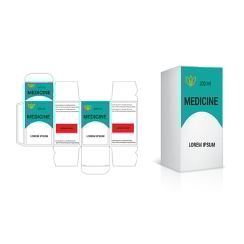 Supplements and Cosmetic box design, Package design template, box outline, Box Packaging design, Label design, healthcare label, packaging creative idea vector, realistic mock-up vector