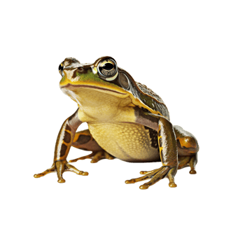 Frog isolated on transparent background, created with generative AI png