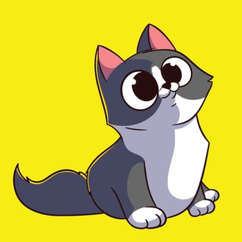 cartoon cat illustration vector