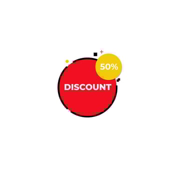 Discount Label Template Vector Illustration Design. Super Sale