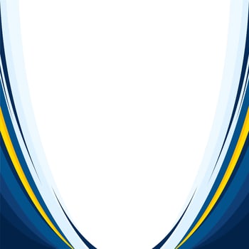Blue abstract wave background design vector