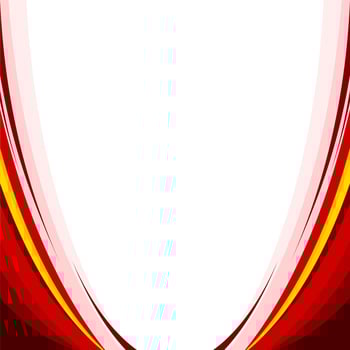 red abstract wave background vector