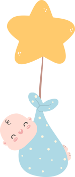 Baby shower boy, newborn baby in blanket png