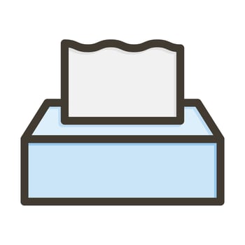 Tissue Vector Thick Line Filled Colors Icon For Personal And Commercial Use.