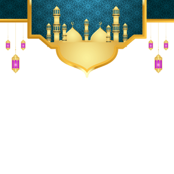 Ramadan kareem islamic png background jumma mubarak eid ul fitr arabic with lantern 3d design