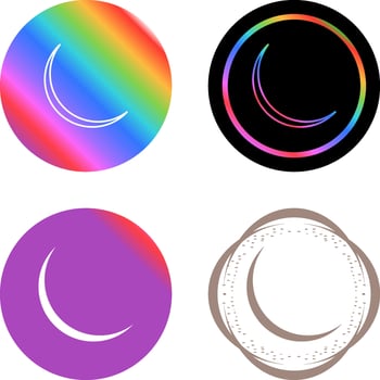 New Moon Vector Icon