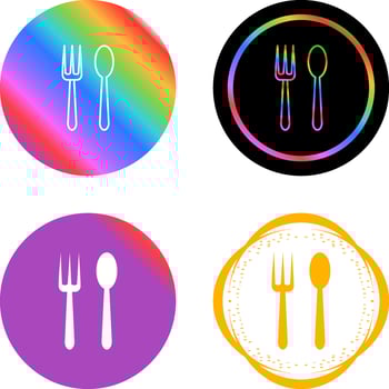 Spoon and Fork Vector Icon