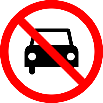 No car allowed prohibition icon sign Do not drive symbol, no cars entry.illustration png