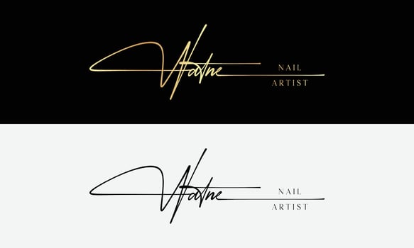 Handwriting Photography logo template vector. signature logo concept vector