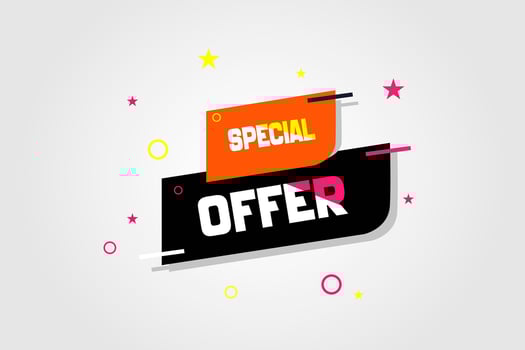 special offer poster customize your size vector