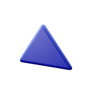 triangle 3d rendering icon illustration png